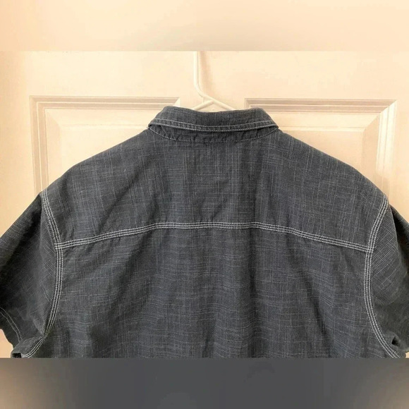 Vintage G.H. Bass Denim Style Men’s Size XL Button Down Short Sleeve Shirt - Picture 3 of 8